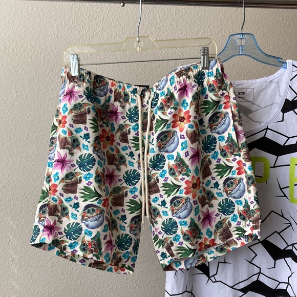 Star Wars Baby Yoda Swim Trunks - Picture 2 of 11